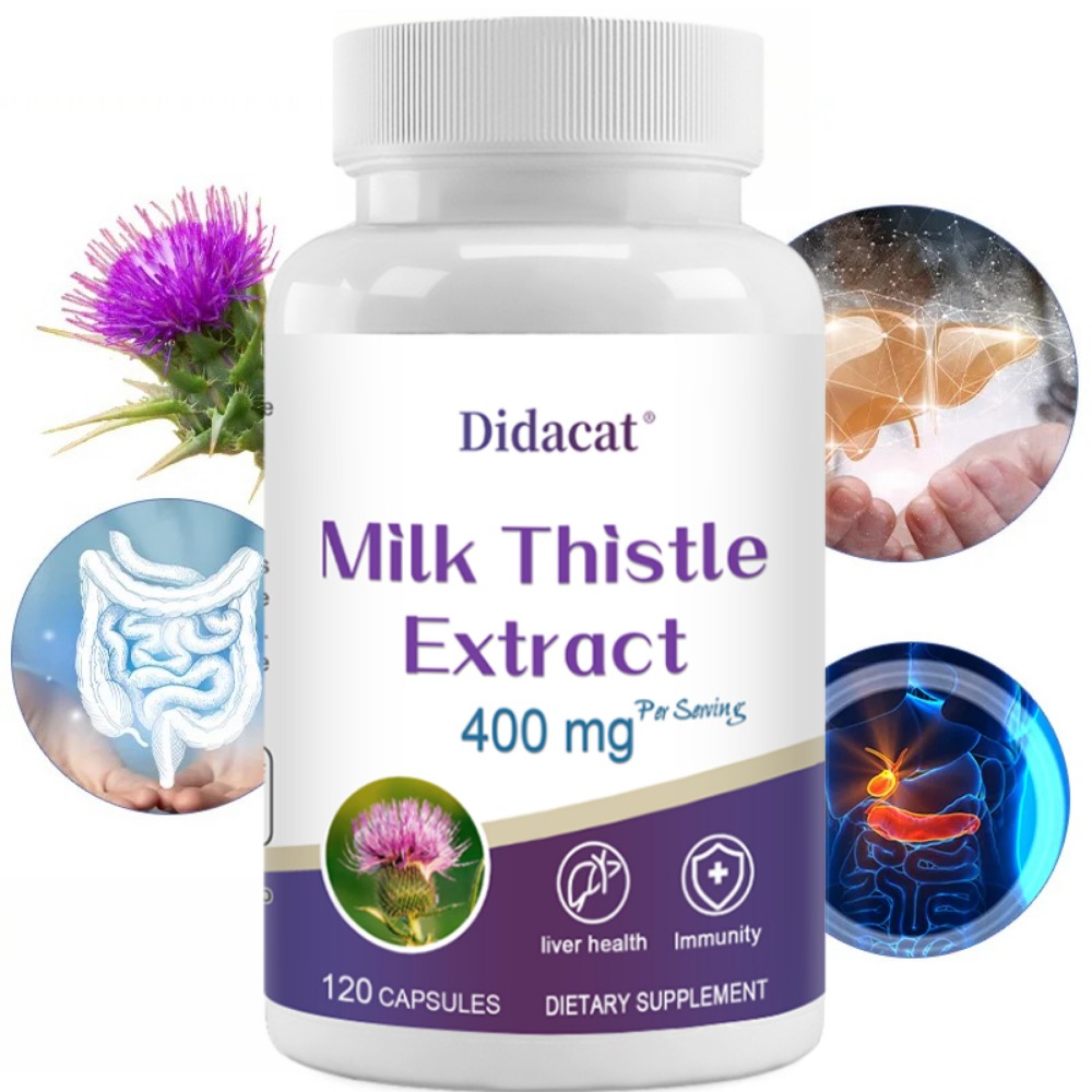 Milk Thistle Silymarin - Semi di Cardo Mariano 400mg, 80%