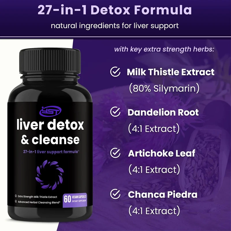 Milk Thistle Silymarin - Formula per la pulizia, la disintossicazione