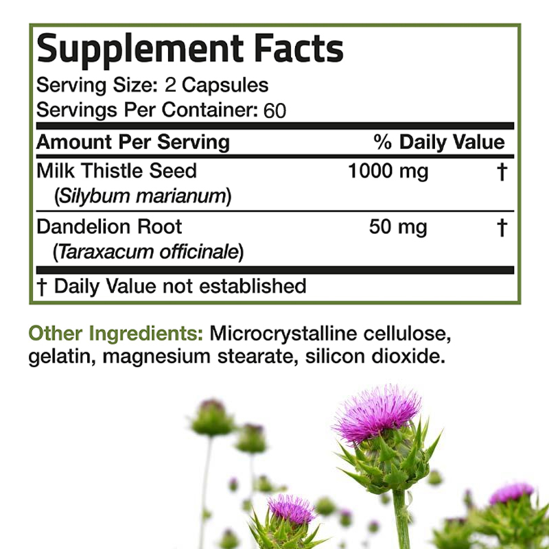 Integratore Premium di Cardo M - Milk Thistle Silymarin recensione e prezzo