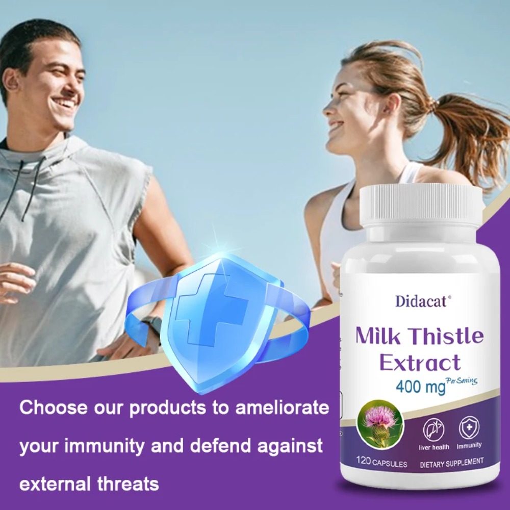 Semi di Cardo Mariano 400mg, 8 - Milk Thistle Silymarin recensione e prezzo